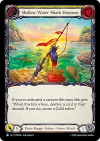 Shallow Water Shark Harpoon (Yellow) - Compendium of Rathe - Flesh and Blood TCG card