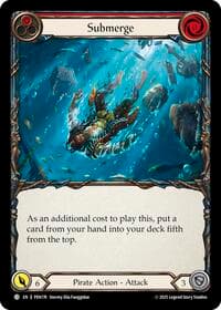 Submerge (Red) - Compendium of Rathe - Flesh and Blood TCG card