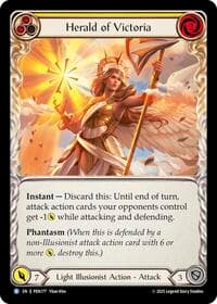 Herald Of Victoria (Yellow) - Compendium of Rathe - Flesh and Blood TCG card