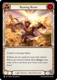 Roaring Beam (Yellow) - Compendium of Rathe - Flesh and Blood TCG card