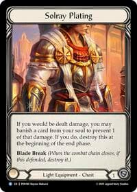 Solray Plating - Compendium of Rathe - Flesh and Blood TCG card