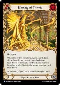 Blessing Of Themis (Yellow) - Compendium of Rathe - Flesh and Blood TCG card