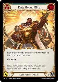 Duty Bound Blitz (Blue) - Compendium of Rathe - Flesh and Blood TCG card