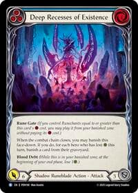 Deep Recesses Of Existence (Blue) - Compendium of Rathe - Flesh and Blood TCG card