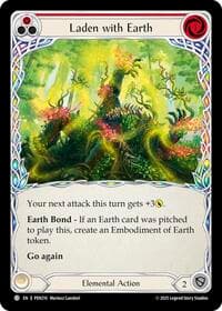 Laden With Earth (Red) - Compendium of Rathe - Flesh and Blood TCG card