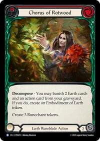Chorus Of Rotwood (Red) - Compendium of Rathe - Flesh and Blood TCG card