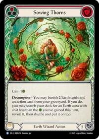 Sowing Thorns (Red) - Compendium of Rathe - Flesh and Blood TCG card