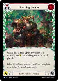 Doubling Season (Red) - Compendium of Rathe - Flesh and Blood TCG card