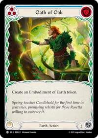 Oath Of Oak (Blue) - Compendium of Rathe - Flesh and Blood TCG card