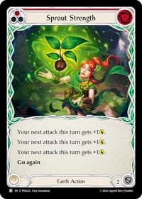 Sprout Strength (Red) - Compendium of Rathe - Flesh and Blood TCG card