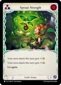 Sprout Strength (Yellow) - Compendium of Rathe - Flesh and Blood TCG card