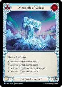 Monolith Of Galcia (Blue) - Compendium of Rathe - Flesh and Blood TCG card