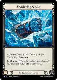 Shattering Grasp - Compendium of Rathe - Flesh and Blood TCG card