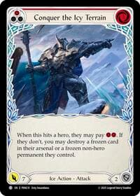 Conquer The Icy Terrain (Red) - Compendium of Rathe - Flesh and Blood TCG card