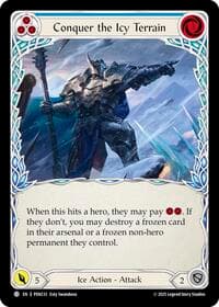 Conquer The Icy Terrain (Blue) - Compendium of Rathe - Flesh and Blood TCG card