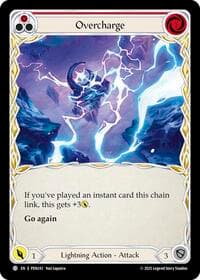Overcharge (Red) - Compendium of Rathe - Flesh and Blood TCG card