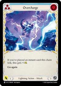 Overcharge (Blue) - Compendium of Rathe - Flesh and Blood TCG card