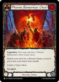 Phoenix Bannerman: Chest (Red) - Compendium of Rathe - Flesh and Blood TCG card