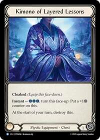 Kimono Of Layered Lessons - Compendium of Rathe - Flesh and Blood TCG card
