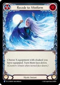 Recede To Mistform (Blue) - Compendium of Rathe - Flesh and Blood TCG card
