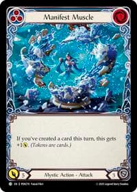 Manifest Muscle (Blue) - Compendium of Rathe - Flesh and Blood TCG card