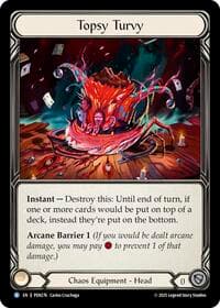 Topsy Turvy - Compendium of Rathe - Flesh and Blood TCG card
