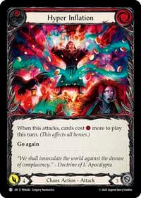 Hyper Inflation (Red) - Compendium of Rathe - Flesh and Blood TCG card