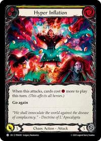 Hyper Inflation (Yellow) - Compendium of Rathe - Flesh and Blood TCG card