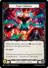 Hyper Inflation (Blue) - Compendium of Rathe - Flesh and Blood TCG card