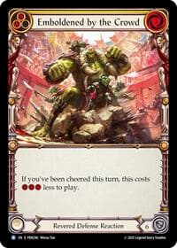 Emboldened By The Crowd (Yellow) - Compendium of Rathe - Flesh and Blood TCG card