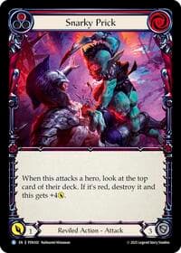 Snarky Prick (Red) - Compendium of Rathe - Flesh and Blood TCG card
