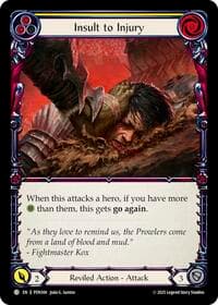 Insult To Injury (Yellow) - Compendium of Rathe - Flesh and Blood TCG card