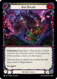 Bad Breath (Yellow) - Compendium of Rathe - Flesh and Blood TCG card