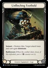 Unflinching Foothold - Compendium of Rathe - Flesh and Blood TCG card