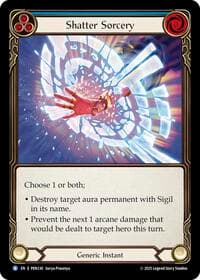 Shatter Sorcery (Blue) - Compendium of Rathe - Flesh and Blood TCG card