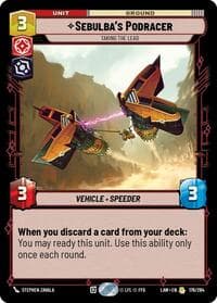 Sebulba's Podracer - Taking the Lead - A Lawless Time - Star Wars: Unlimited card