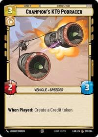 Champion's KT-9 Podracer - A Lawless Time - Star Wars: Unlimited card
