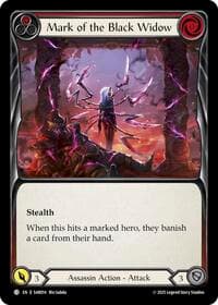 Mark of the Black Widow (Red) - Silver Age Chapter 2 - Flesh and Blood TCG card