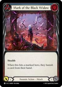 Mark of the Black Widow (Blue) - Silver Age Chapter 2 - Flesh and Blood TCG card