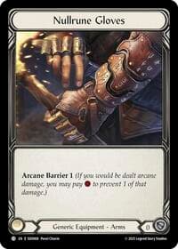 Nullrune Gloves - Silver Age Chapter 2 - Flesh and Blood TCG card