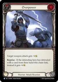 Overpower (Red) - Silver Age Chapter 2 - Flesh and Blood TCG card