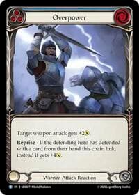 Overpower (Blue) - Silver Age Chapter 2 - Flesh and Blood TCG card