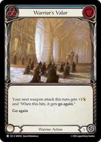 Warrior's Valor (Blue) - Silver Age Chapter 2 - Flesh and Blood TCG card