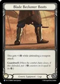 Blade Beckoner Boots (SEN008) - Silver Age Chapter 2 - Flesh and Blood TCG card
