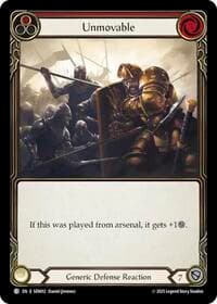 Unmovable (Red) - Silver Age Chapter 2 - Flesh and Blood TCG card