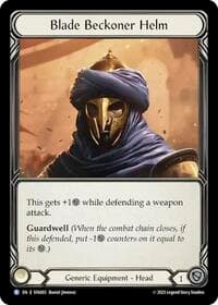 Blade Beckoner Helm (SFA003) - Silver Age Chapter 2 - Flesh and Blood TCG card