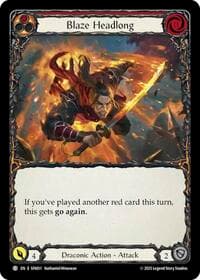 Blaze Headlong - Silver Age Chapter 2 - Flesh and Blood TCG card