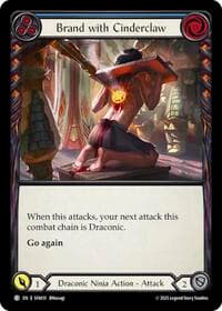 Brand with Cinderclaw (Blue) - Silver Age Chapter 2 - Flesh and Blood TCG card