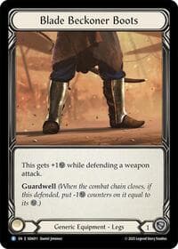 Blade Beckoner Boots (SDA011) - Silver Age Chapter 1 - Flesh and Blood TCG card