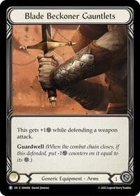 Blade Beckoner Gauntlets (SDA008) - Silver Age Chapter 1 - Flesh and Blood TCG card